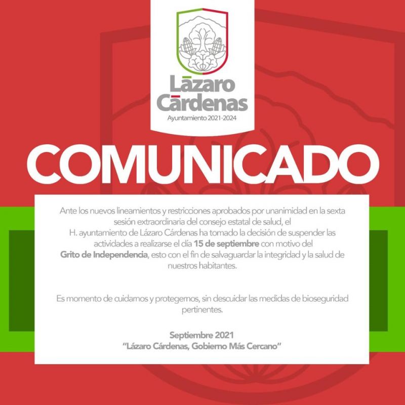 DESDE CASA, LAS CELEBRACIONES DE LA INDEPENDENCIA NACIONAL A CAUSA DE PANDEMIA DE COVID-19